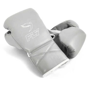 Custom Fly alta calidad Pro cuero con cordones equipo de entrenamiento Kickboxing y Sparring guantes de perforación - Product Image 1
