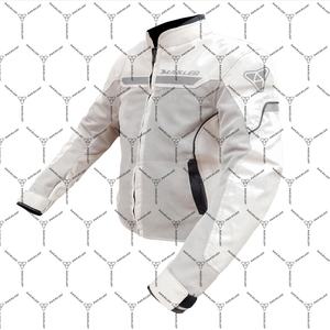 Veste de moto légère avec protection certifiée CE de niveau 2, veste d'équitation courte en textile imperméable et respirant - Product Image 2