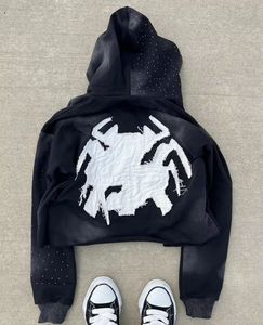 Sudaderas Extra Grandes Personalizadas de Buena Calidad, Lavadas al Ácido, Desgastadas, para Hombre, Sudaderas Vintage Extra Grandes al por Mayor, de Peso Pesado - Product Image 6