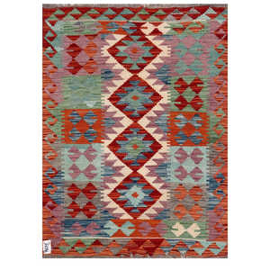 Alfombra Imaco Rugs Maimana Afganistán Kilim 118 x 86 cm, Alfombra Afgana Tradicional Hecha a Mano - Product Image 1
