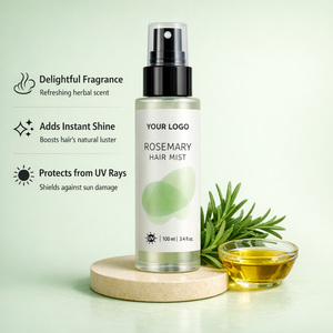 Nouveauté Brume capillaire à la rosmarine Spray démêlant biologique avec protection thermique et tenue forte pour cheveux normaux - Product Image 3