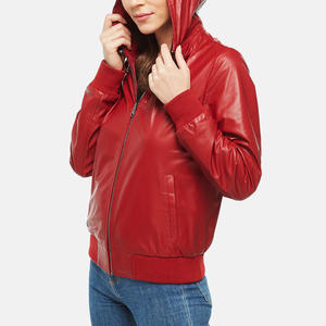 Chaqueta Bomber de cuero hecha a mano para uso diario con bordado de impresión personalizado o opciones de marca de Etiqueta interior - Product Image 5