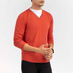 Pull à manches longues en tricot, col en V, pull pour homme, vêtements de mode, pulls en tricot pour homme, 2025, OEM ODM personnalisé, respirant, vêtements d'hiver - Product Image 1