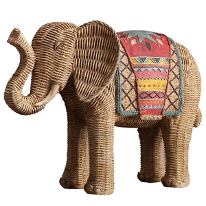 Adornos de ratán de elefante hechos en Vietnam Material ecológico utilizado para decoración del hogar Adornos al por mayor - Product Image 1