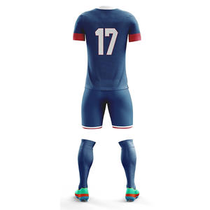 Uniforme de football décontracté respirant confortable pour adultes Design moderne avec blocage des couleurs à la mode france, maillots de football - Product Image 6