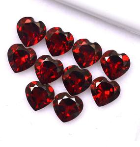 พลอยโกเมนสีแดงธรรมชาติทรงเหลี่ยมเพชรพลอยที่ผ่านการรับรองหลวมเจียระไนไม่พร้อมสำหรับเครื่องประดับทำสีและรูปทรงที่เป็นเอกลักษณ์ - Product Image 5