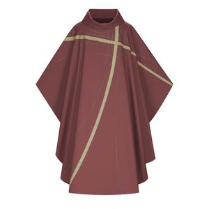 Traje de Santa Misa de Corte Ancho con Detalle Bordado de Tela Premium Unisex, Batas Casullas Elegantes Ligeras y Comodidades Religiosas - Product Image 6