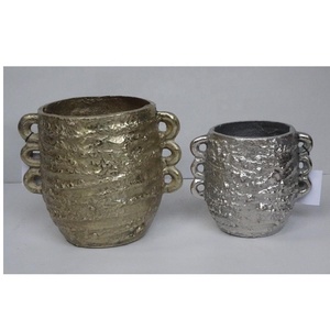 Jarrón de mesa moderno de alta calidad en latón y acabado plateado, jarrón de aluminio, Decoración de mesa, artesanías de Metal, jarrones de Metal para mesa - Product Image 4