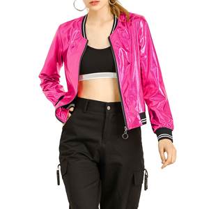 Cómoda llegada nuevo estilo de tela forrada para mujer chaqueta de satén transpirable con Color personalizado mejor diseño chaqueta de satén - Product Image 6