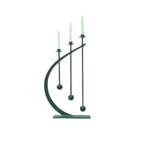 Portavelas decorativo navideño de Metal de la mejor calidad con elegante acabado antiguo para acento decorativo de vacaciones en casa - Product Image 1