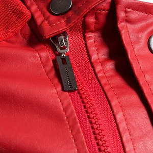 Otoño Invierno hombres abrigo de cuero moda coreana Color sólido hombres chaqueta de cuero tendencia Casual Fit ropa delgada - Product Image 3