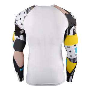 High Quality Sublimated <b>Compression</b> <b>Shirts</b> for Men Long Sleeve Gym Rash Guard for Training - Product Image 3