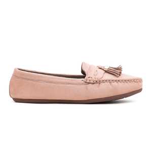 Vestidos de cóctel elegantes mocasín beige para mujer con calzado cómodo - Product Image 3