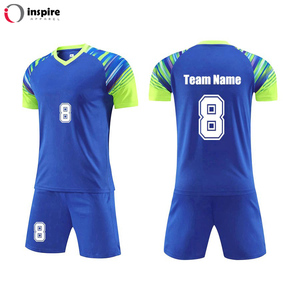 Inspire Apparel Customized High Quality Unisex Soccer Jersey Uniforms Two Piece Set New Design Football Jersey for Adults - Product Image 4