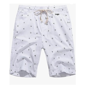 ขายส่งผู้ชายขนาดใหญ่และสูง Messenger Cargo สั้นผ้าฝ้าย 100% พิมพ์ขนาดปกติพร้อมเครื่องซักผ้าปิดปุ่มนําเข้า - Product Image 1