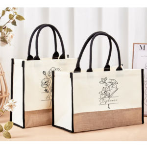 NaturalChic Jute Tote Natural Biodegradable Eco Tote <b>Bag</b> Sustainable <b>Reusable</b> <b>Shopping</b> <b>Bag</b> for Retail, Events & Giveaways - Product Image 2