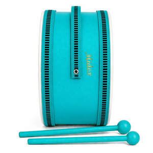 Midex Orf-TF-13TR Orff Instruments - Turquoise Kids' <b>Drum</b> with Strap & Floor <b>Drum</b> - Product Image 3