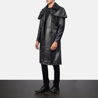 2025 luxe en cuir manteau pardessus haute qualité qualité personnalisé Plaid pour hommes mode veste décontractée hommes en peau de mouton Long cuir manteau