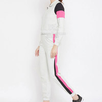 Conjunto Deportivo de Invierno para Mujer, Diseño OEM, 2 Piezas, Casual, Sólido, Transpirable, con Capucha, de Algodón Ecológico, Alta Calidad