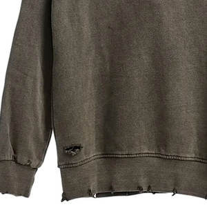 Material de marca Logotipo personalizado Impreso Distress Acid Wash Sudadera con capucha Nueva venta en línea Precio al por mayor Distress Hoodie - Product Image 6