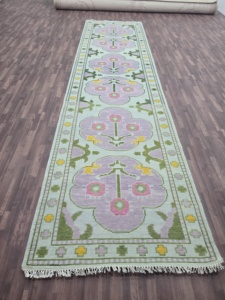 พรมวิ่งทำมือจากขนสัตว์ถักด้วยมือ สีสันสดใส ทนทาน หรูหรา สไตล์โมเดิร์น สำหรับตกแต่งบ้าน พรมสำหรับสวดมนต์ ห้องนั่งเล่น ห้องเด็ก สำนักงาน โรงแรม - Product Image 4