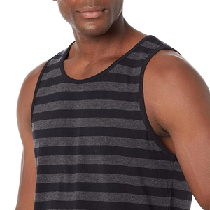 Débardeur décontracté respirant pour homme style Hip Hop, en polyester/coton, séchage rapide, pour la gym, avec logo tricoté au dos, haute qualité, 120g, couleur unie, OEM ODM - Product Image 3
