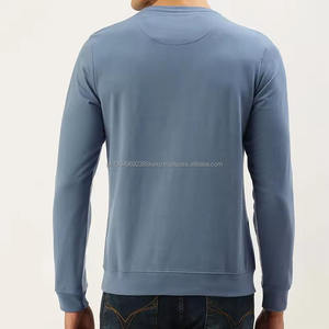 Sweat-shirt à col rond à manches longues avec logo imprimé solide Sweat-shirt streetwear de haute qualité pour hommes - Product Image 4