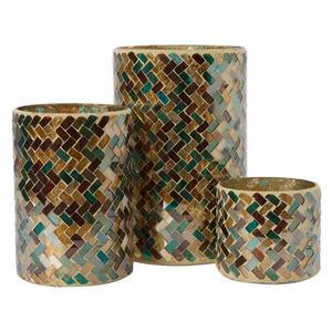 Classic Style Geometric Candle Holder Unique <b>Hurricanes</b> With <b>Glass</b> Candle Votive for Wedding & Festive Decorative - Product Image 5