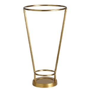 Vase Shape Umbrella Stand in Powder-Coated Metal with Golden Finished Perfect for Indoor Home Decoration and <b>Rain</b> <b>Gear</b> Storage - Product Image 1