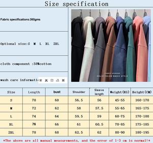 Sudadera con Capucha Casual de Alta Calidad de 400 g/m², Color Puro, Doble Cremallera, Forro Polar, 100% Algodón, Bordada, Básica, para Hombre - Product Image 5