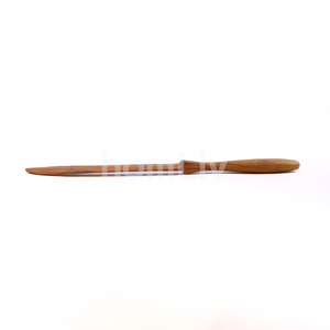 Couteau décoratif artisanal en bois de teck naturel, spatule à beurre en bois massif durable, couverts de table - Product Image 6