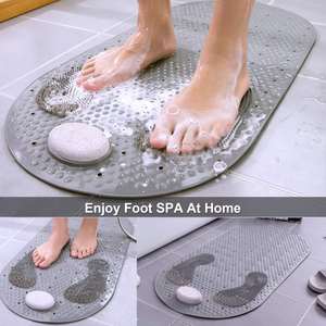 Tapis <span class=keywords><strong>de</strong></span> douche antidérapant en PVC, taille personnalisée, exfoliant pour les pieds, massage, <span class=keywords><strong>bain</strong></span>, <span class=keywords><strong>pierre</strong></span> <span class=keywords><strong>ponce</strong></span> naturelle, doux - Product Image 5