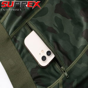 High Waist Simple Print Yoga <b>Leggings</b> <b>with</b> Phone <b>Pocket</b> Stretchy Breathable Fabric Tummy Control Shapewear for Gym & Running - Product Image 5