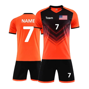 Ensemble de maillots de football pour hommes 2025 – Respirant, imprimé par transfert thermique, 100 % polyester, antibactérien, séchage rapide, résistant à l'eau - Product Image 4