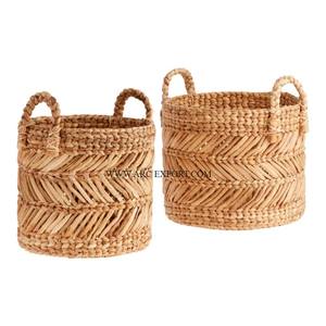 Set Of 2 Different Sizes Rattan <b>Storage</b> <b>Basket</b> Latest Design Handmade Superb Indoor Laundry <b>Storage</b> <b>Basket</b> For Wholesale Supply - Product Image 1