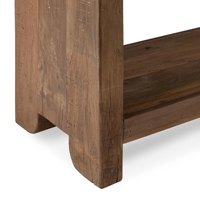 Table console de récupération moderne en bois massif avec trois tiroirs convertible pour l'entrée, la villa ou l'hôtel Accent Console Console