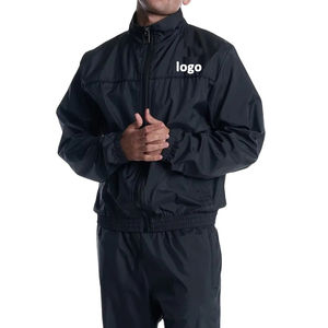 Chándal de nailon cortavientos deportivo para hombre con bloque de color en contraste, éxito de ventas al por mayor, ropa de calle informal con cremallera - Product Image 1