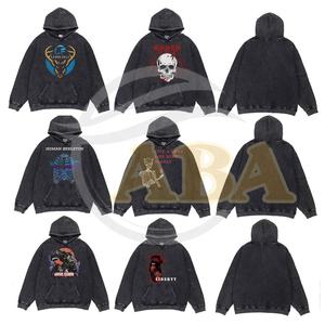 Sudaderas con Capucha Personalizadas con Logotipo, Resistentes al Viento, Lavadas al Ácido, 100% Algodón, Forro Polar Transpirable, Gruesas, para Hombre - Product Image 5