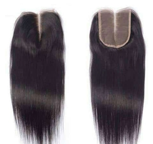 Extensiones de cabello humano sin procesar de templo indio, cierre de encaje rizado, paquetes de ondas profundas con cierre de encaje HD - Product Image 1