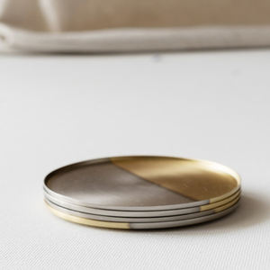 High Quality Home Bar Decoration <b>Coaster</b> for Cup Leaf <b>Coaster</b> Monstera Shaped <b>Ceramic</b> Green Silver Gold Accessories Europe Style - Product Image 2