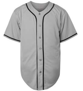 Maillot de baseball personnalisé en gros de haute qualité 100% coton uniforme respirant à séchage rapide avec nouveau design - Product Image 1