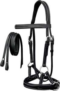 El Tirador Lateral de cuero Deluxe Latigo cuenta con una corona acolchada para las cejas y la nariz para una mayor comodidad Hecho a mano de - Product Image 2