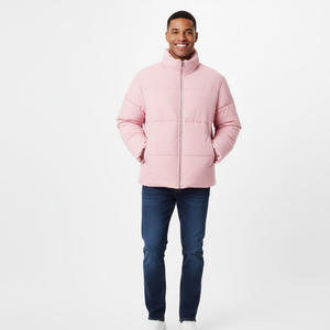 Lourd chaud hommes à capuche toile doudoune matelassé épais hiver vêtements d'extérieur respirant confortable doux en plein air tenue quotidienne avant - Product Image 1