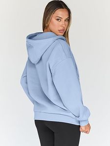 Sudaderas con cremallera y capucha de gran tamaño para mujer, chaquetas informales de moda de otoño para invierno, ropa de punto transpirable - Product Image 6