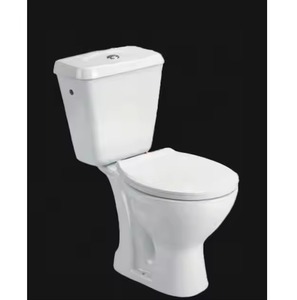 Prix de gros Placard à eau en céramique: articles sanitaires de salle de bain en deux pièces Aqua Pan Toilette avec housse de siège, idéal pour l'Éthiopie - Product Image 5