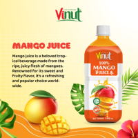 1 Liter Mango Puree Fruitdrank, Zonder Toegevoegde Suiker, OEM ODM Private Label, Halal Gecertificeerde Drankproducent