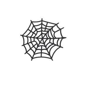 Design moderne Tenture murale en fer noir mat pour décoration d'Halloween faite à la main en vrac - Product Image 1