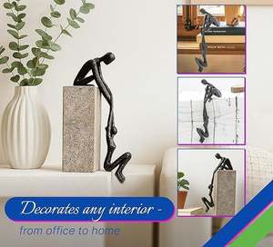 AK ที่ยกของสำหรับผู้ชายทำจากทองเหลืองรูปปั้นหิ้งสีดำโชว์ของตกแต่งเสร็จน่าดึงดูดสำหรับของขวัญ - Product Image 4