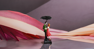 Romántico paraguas de resina de 13 pulgadas estatua de amante hecho a mano diseño moderno para cumpleaños boda Diwali decoraciones pareja amor arte - Product Image 5