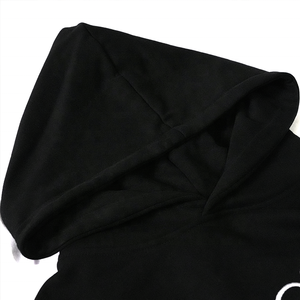 เสื้อฮู้ดดี้ทรงโอเวอร์ไซส์ ผ้าฝ้ายเฟรนช์เทอร์รี่ 100% ผลิตจากโรงงาน ปักลายตามสั่ง สำหรับฤดูหนาว แบบ unisex ไหล่ตก ทรงสูงด้านหน้า - Product Image 4